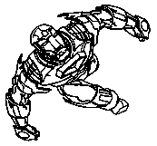 coloriage iron man file dans les airs